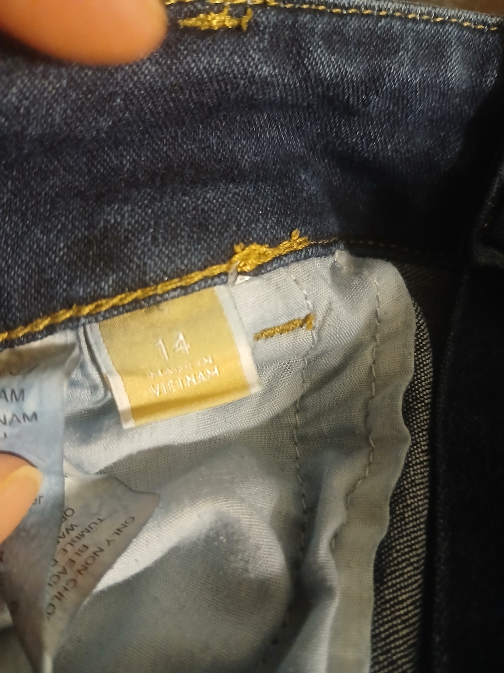 Michael Kors Dark Blue Straight Leg Jeans - Picture 6 of 6